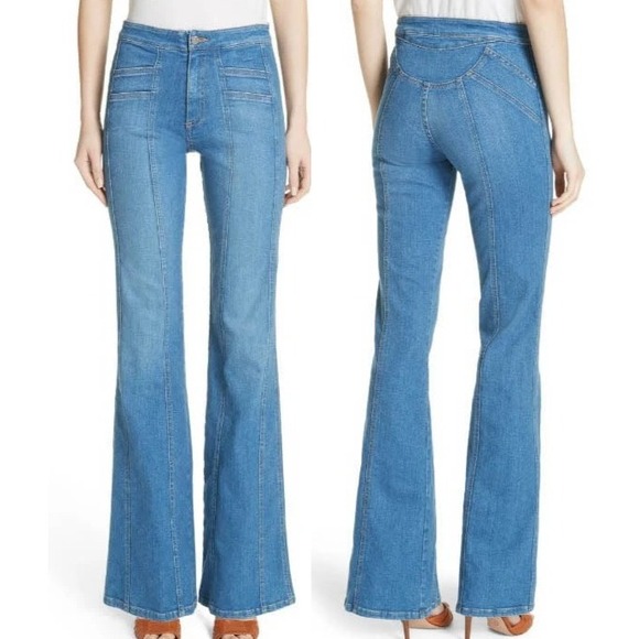 Veronica Beard Denim - Veronica Beard | Farrah 10.5" Flare Sun Beam Blue Jeans | Women's 24